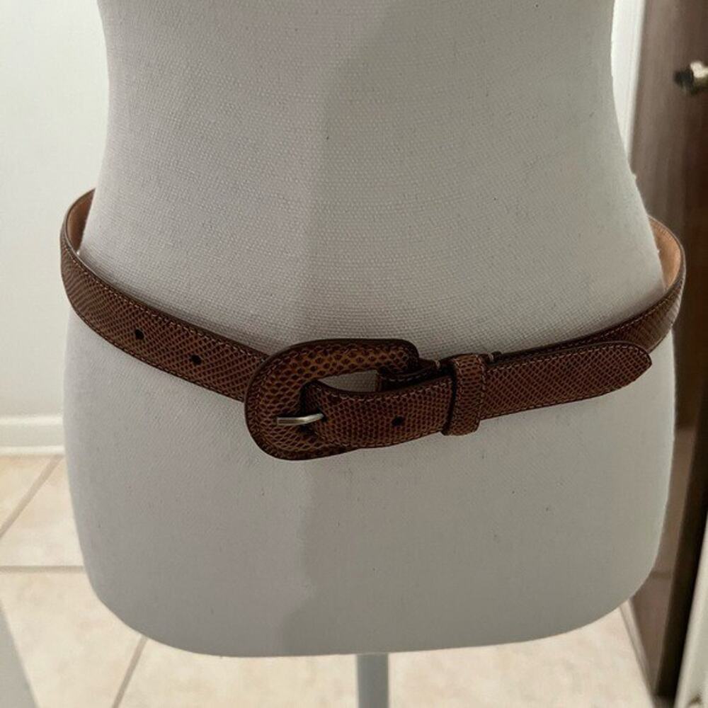 Via Condotti genuine reptile belt brown size m